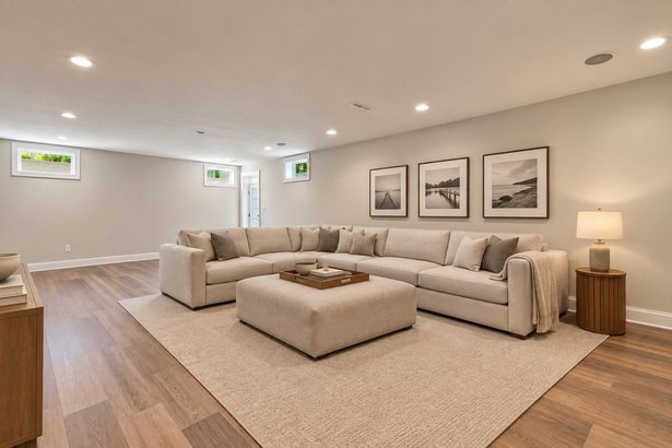 Lower level recreation room